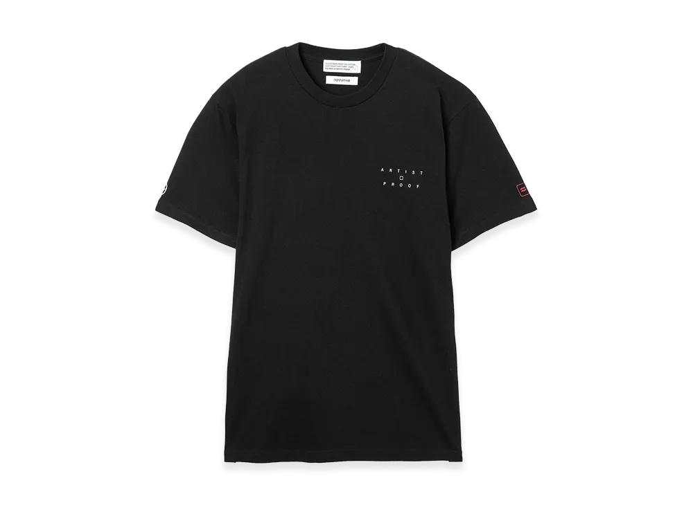 nonnative x Artist Proof x FRAGMENT S/S Tee Innovaten "Black"