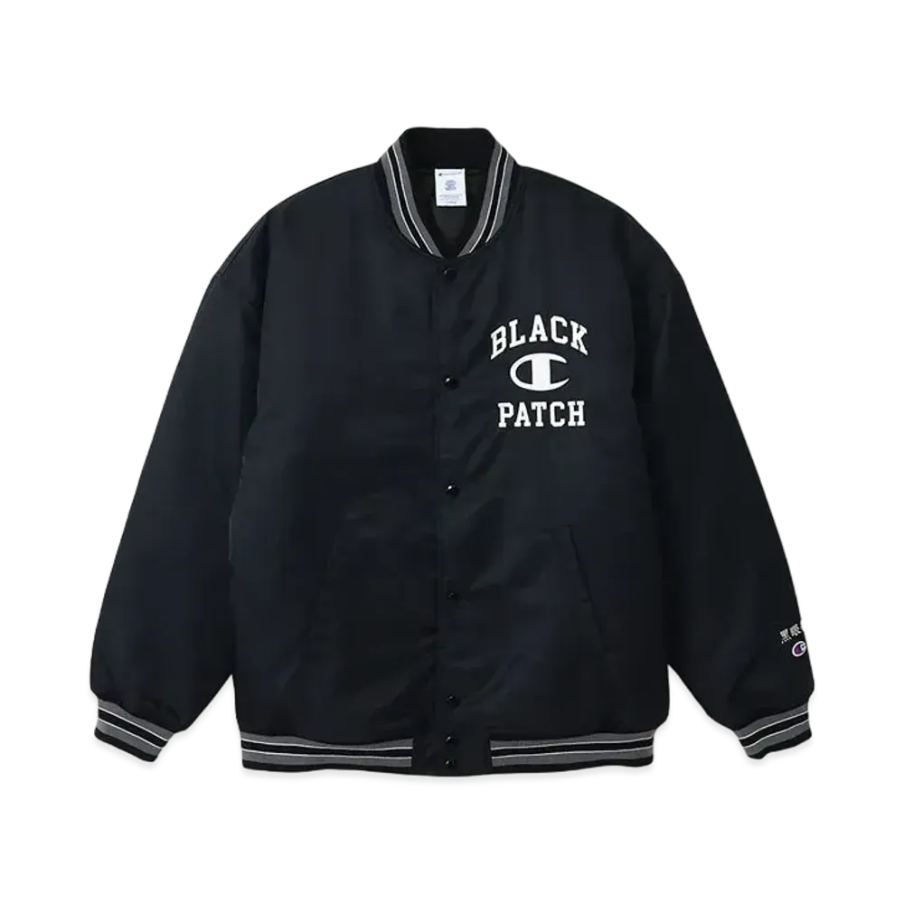 BlackEyePatch x Champion Baseball Jacket "Black"