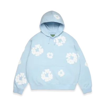 DENIM TEARS Cotton Wreath Hoodie "Powder Blue"