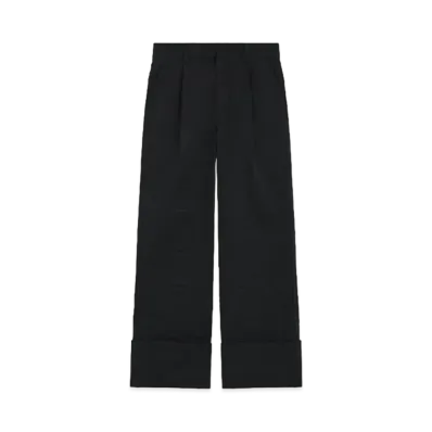 WE11DONE Wide Roll-up Pants "Black"