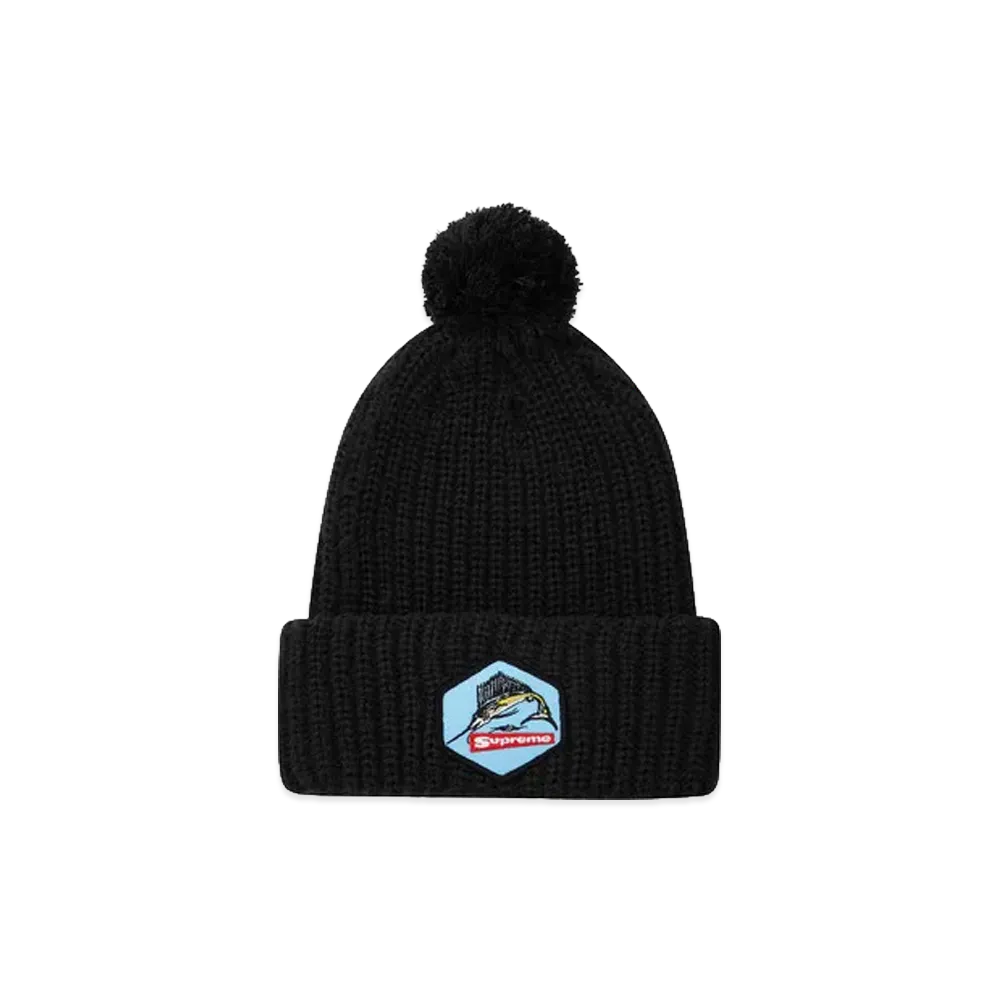 Supreme Marlin Patch Beanie "Black"