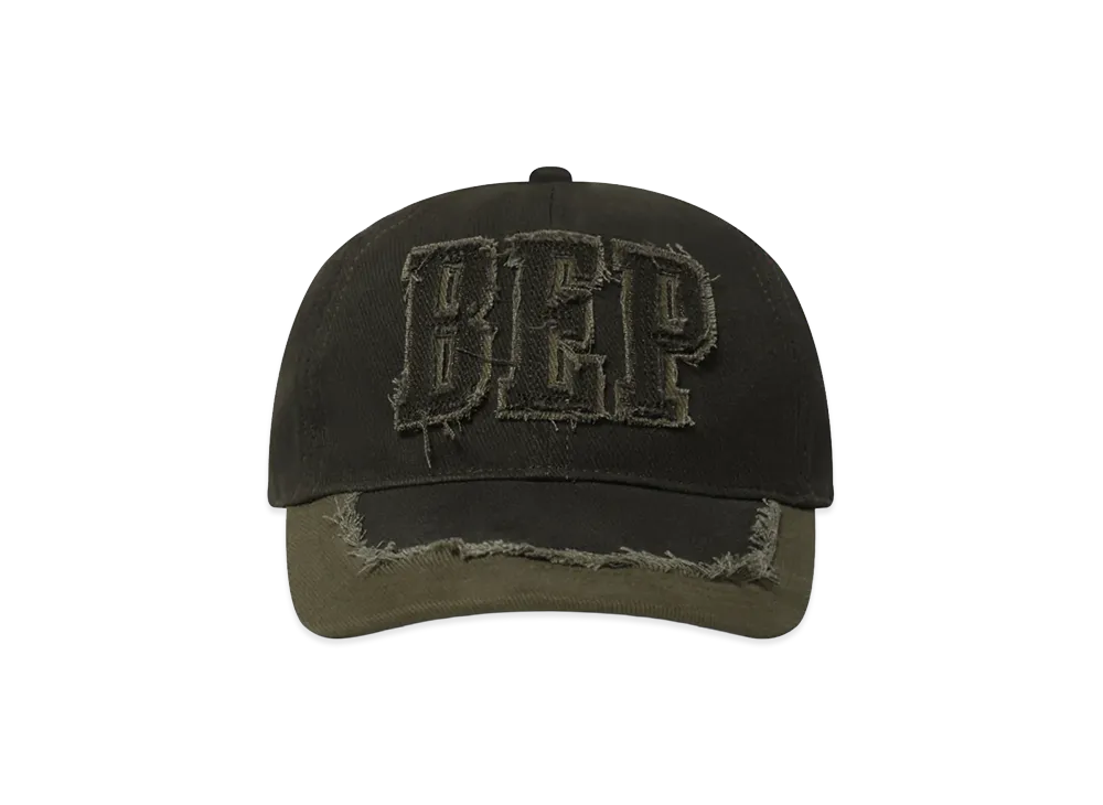 BlackEyePatch Fabric Initials Patched Cap "Olive"