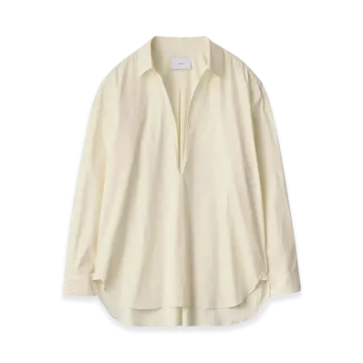 ssstein Suvin Cotton Oversized Skipper Shirt "Yellow"