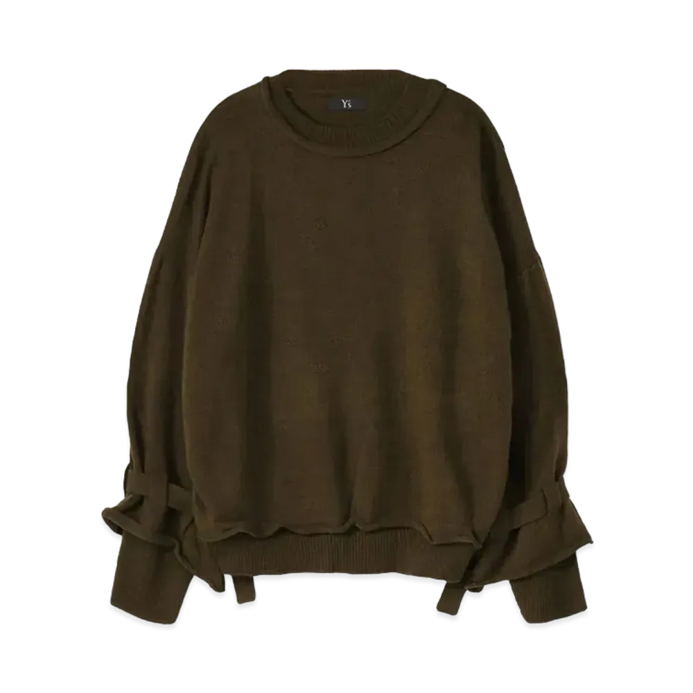 Yohji Yamamoto Y's SLEEVE BELT PULLOVER "Khaki"