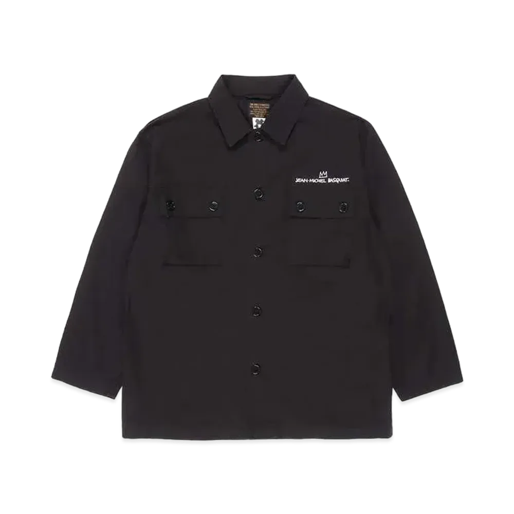 WACKO MARIA Jean-Michel Basquiat / Army Shirt "Black"