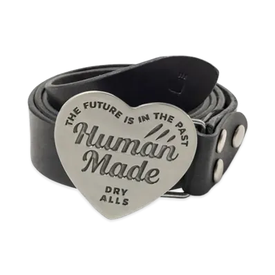 HUMAN MADE Leather Buckle Belt "Silver"