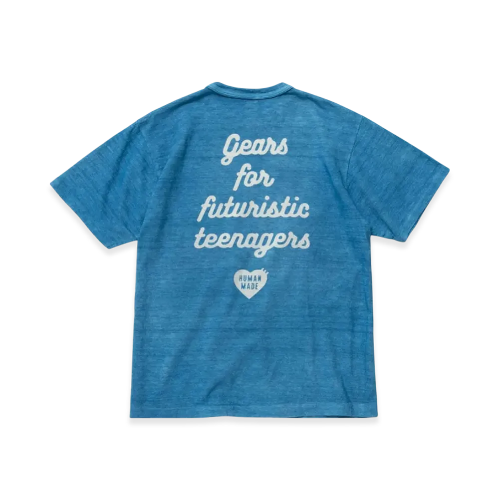 HUMAN MADE Navy Heart Badge T-Shirt "Indigo"