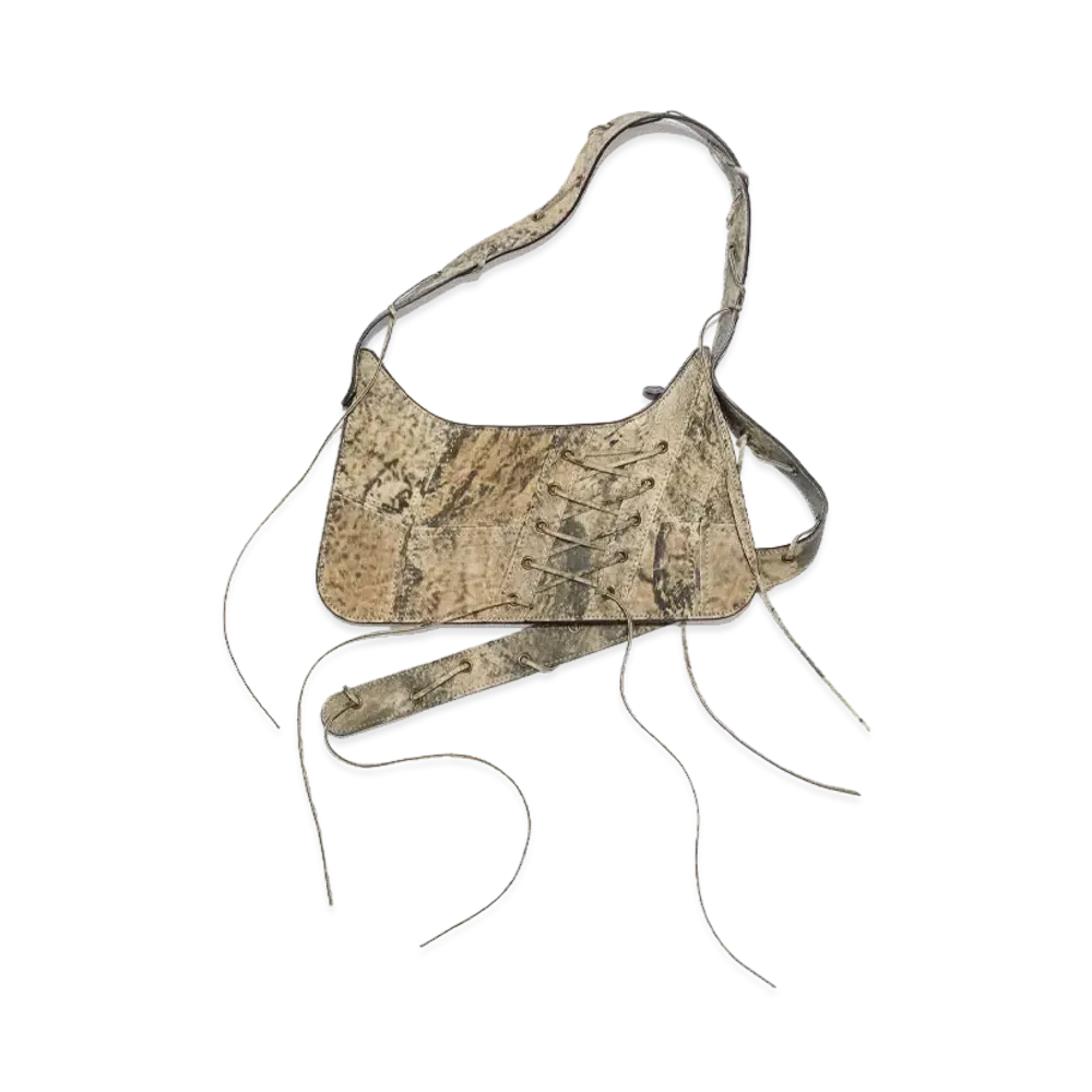 Acne Studios Pratt Mini Shoulder Bag "Beige/Green"
