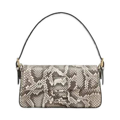 FENDI Baguette 1997 Python Leather Bag "Natural"