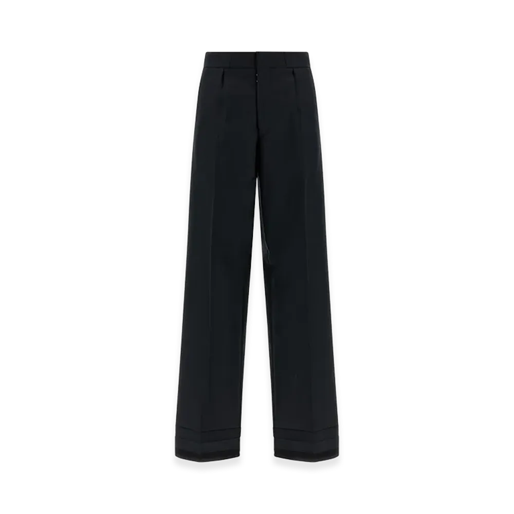 Maison Margiela Women's Herringbone Trousers "Black"