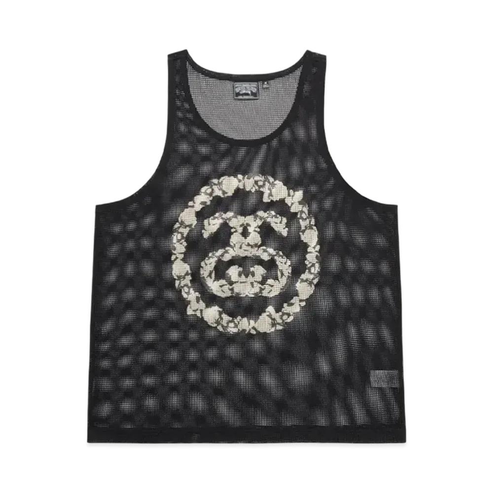 Stussy x Denim Tears Mesh Tank "Black"