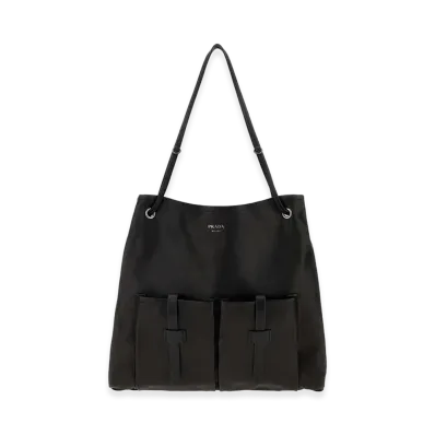 PRADA Women's Leather Large PRADA Women's Route Shopping Bag "Black"