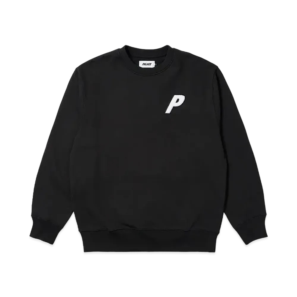 PALACE Fleece Tri-Ferg Crew "Black"