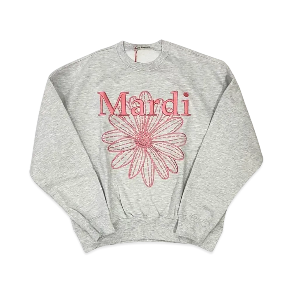 Mardi Mercredi Sweatshirt Flowermardi Needlework "Heather Coral"