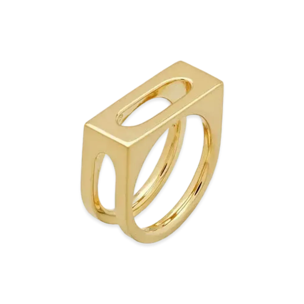 TOMWOOD Cage Ring Single "Gold"