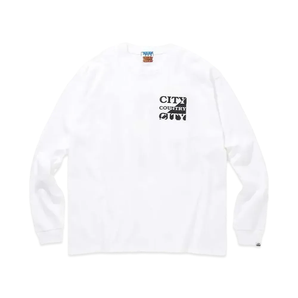 CITY COUNTRY CITY COTTON L/S T-SHIRT CITY COUNTRY CITY "WHITE"