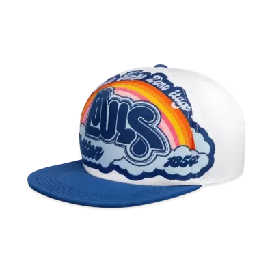 Louis Vuitton Rainbow Cap "Blue"