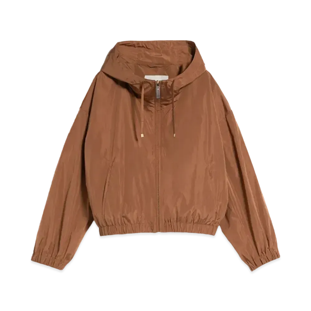 Max Mara Tafuchi Technical Short Jacket "Tobacco Brown"