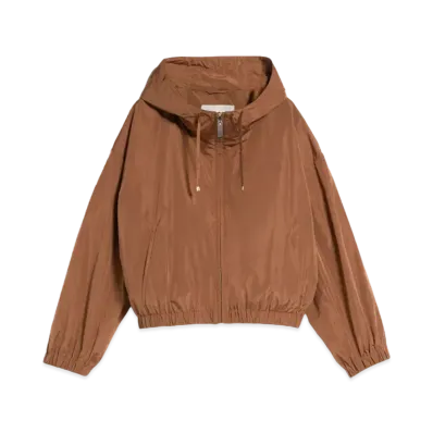 Max Mara Tafuchi Technical Short Jacket "Tobacco Brown"