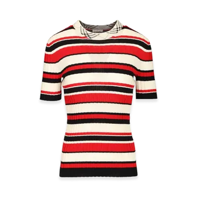 Burberry Women's Syrena Str T-Shirt "Multicolor"