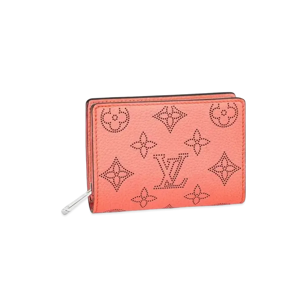 Louis Vuitton Claire Wallet Monogram Mahina Leather "Tropical Coral"