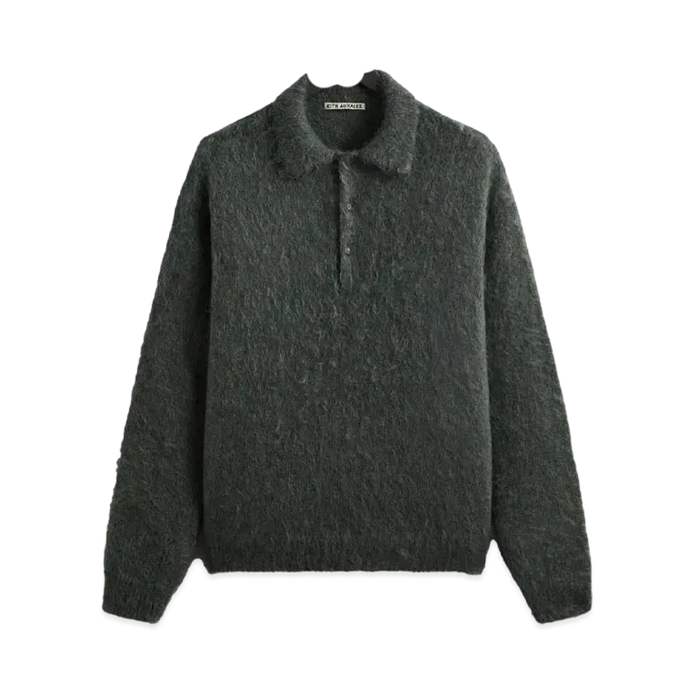 Kith 101 x Auralee Brushed Super Kid Mohair Knit Polo "Urban Chic"