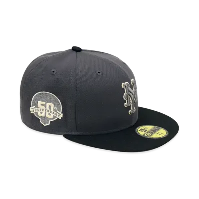 NEW ERA x THE CAP 59Fifty Quick Tip New York Mets "Graphite/Black"