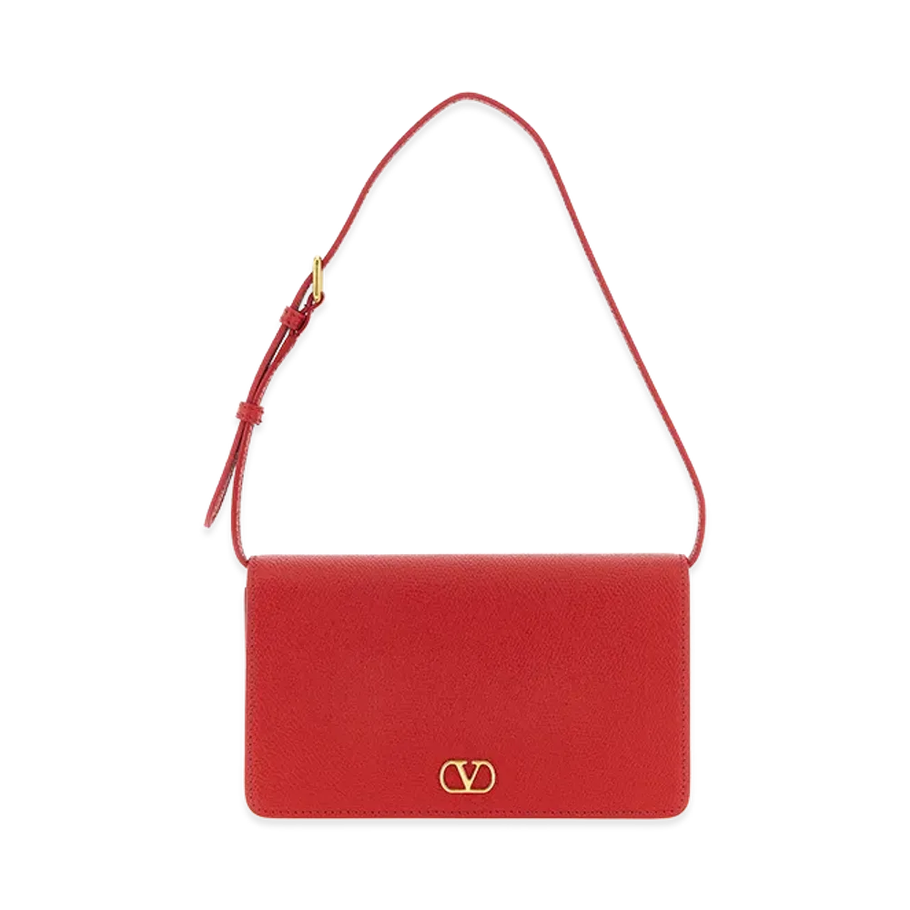 Valentino Garavani Women's Vlogo Signature Shoulder Bag "Red"
