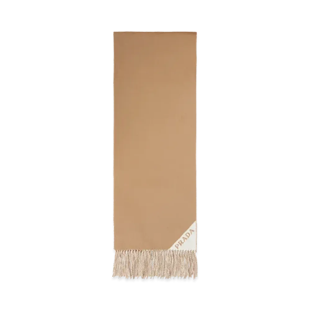 PRADA Women's Double-Sided Scarf "Beige"