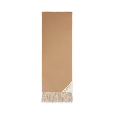 PRADA Women's Double-Sided Scarf "Beige"