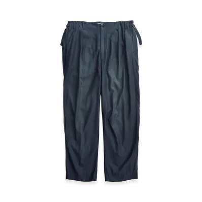 NICENESS Howlett Vintage-Wash Gabardine Pants "Fade Black"