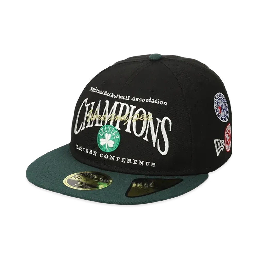 WIND AND SEA x NBA x NEW ERA Boston Celtics Retro Crown 9 Fifty Cap "Black"