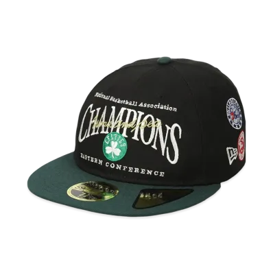 WIND AND SEA x NBA x NEW ERA Boston Celtics Retro Crown 9 Fifty Cap "Black"