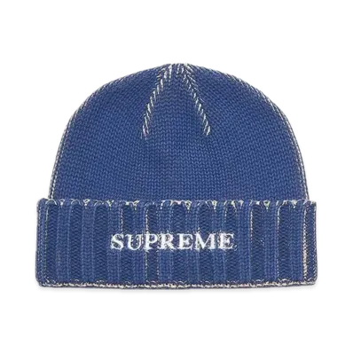 Supreme Overprint Beanie "Blue"