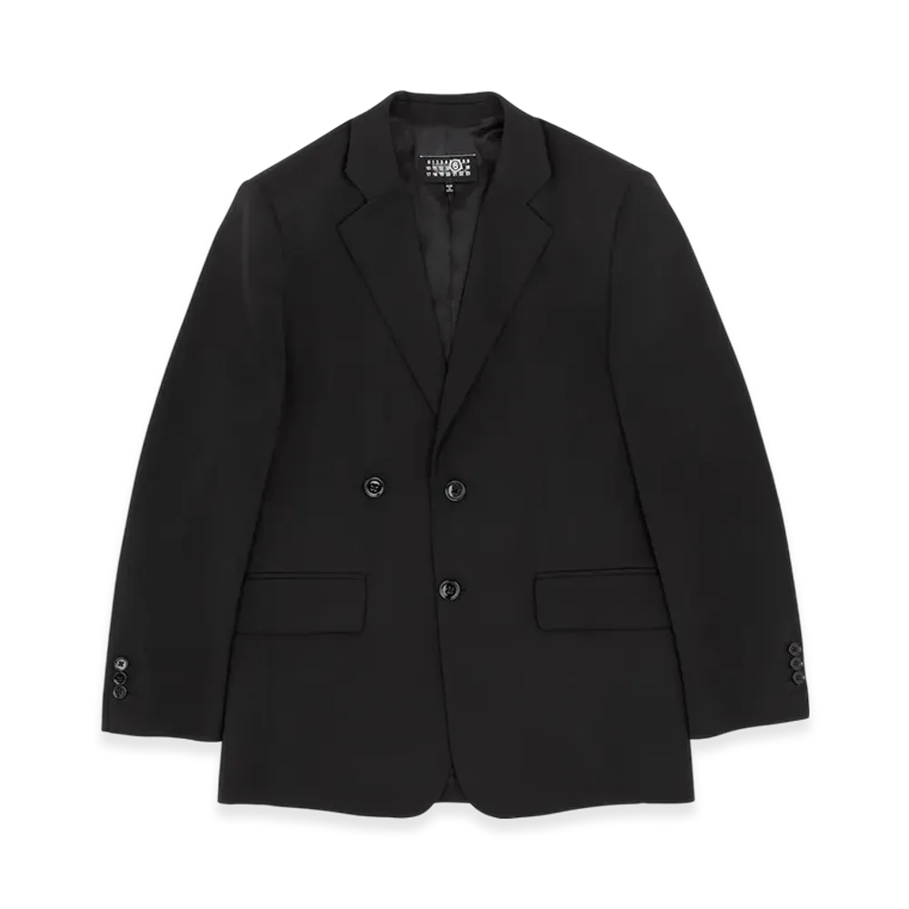 MM6 Maison Margiela Women's Tailored Wool Suit Jacket "Black"