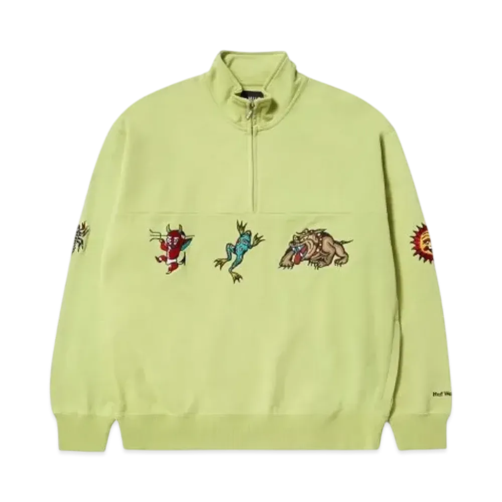HUF Bledsoe Quarter Zip Fleece "Pistachio"