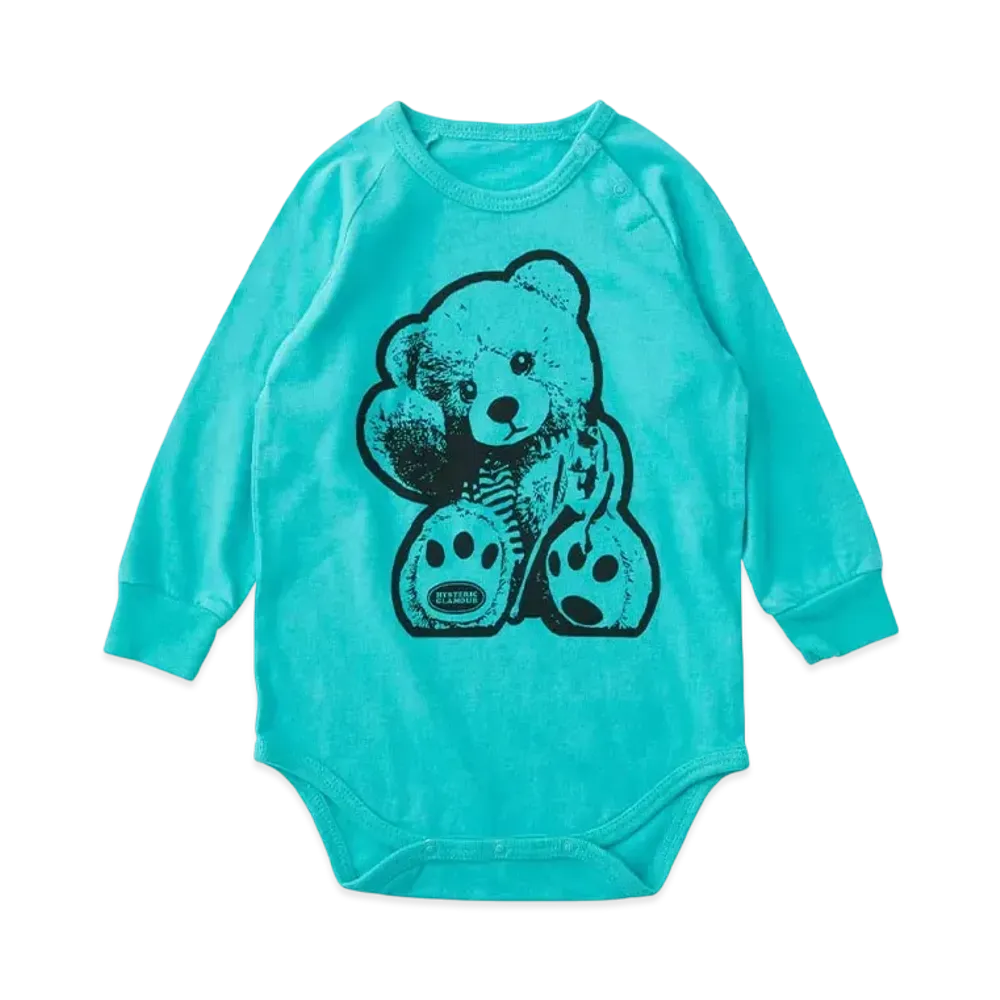 HYSTERIC GLAMOUR Kids Lady Bear Rompers "Green"