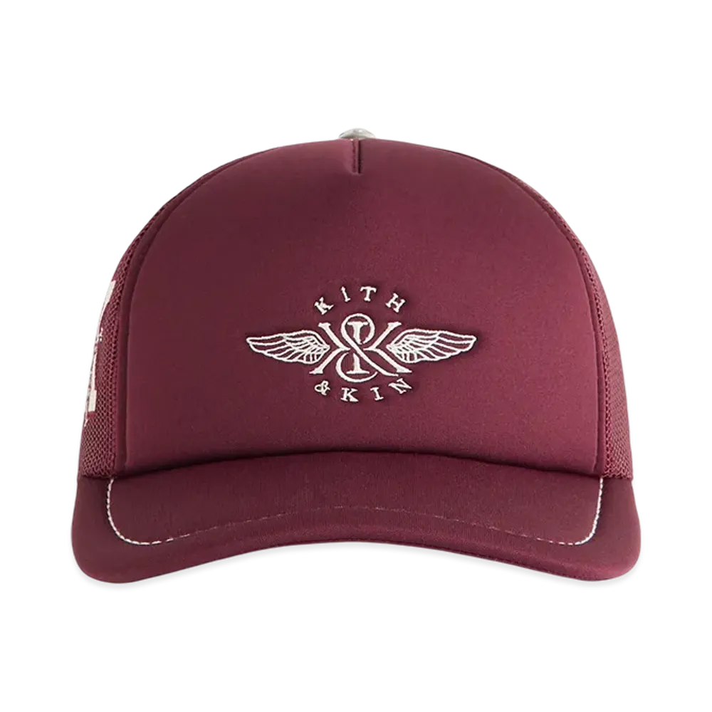 Kith Pick Stitch Poly Nolan Trucker Hat "Magma"