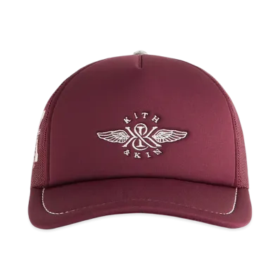 Kith Pick Stitch Poly Nolan Trucker Hat "Magma"