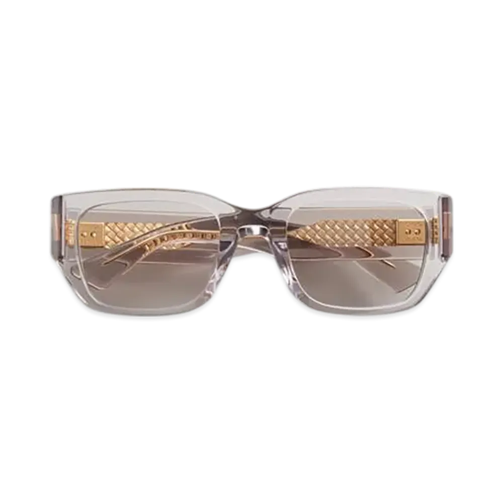 Bottega Veneta Intrecciato Square Sunglasses "Gray"