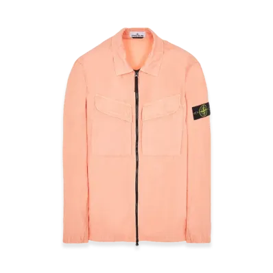 Stone Island 101WN Brushed Cotton Canvas T.CO+OLD Overshirt - 22FW "Peach"