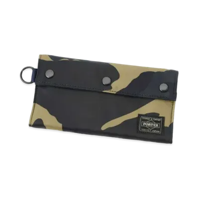 PORTER / COUNTER SHADE Long Wallet "Woodland Khaki"