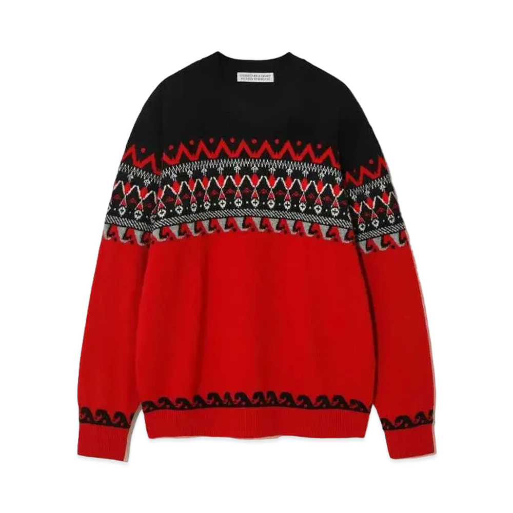 UNDERCOVER x FRAGMENT Wool Knit Pullover "Red Base"