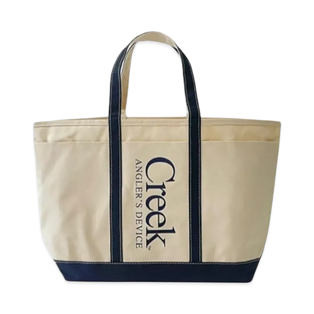 Creek Angler's Device x This is a(n) Field Tote L "White/Forest Green"