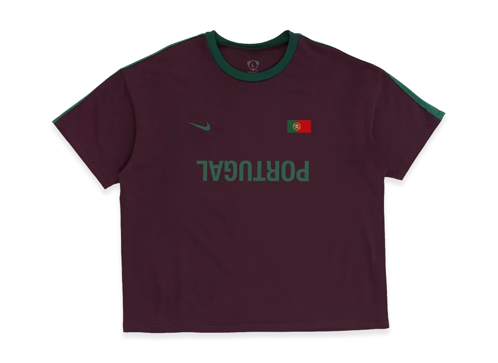 Travis Scott Cactus Jack x Nike Portugal Total 90 Tee "Burgundy"