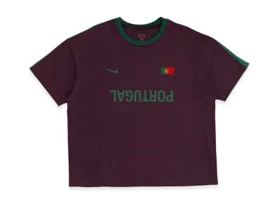 Travis Scott Cactus Jack x Nike Portugal Total 90 Tee "Burgundy"