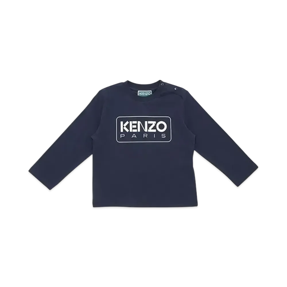 KENZO Kids Essential D3 Long Sleeve T-Shirt "Navy"