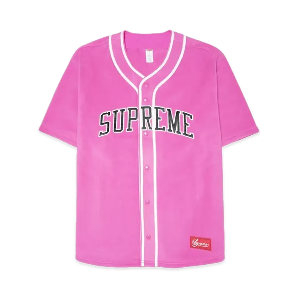 Supreme Polartec Baseball Jersey "Pink"