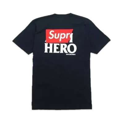 Supreme x ANTIHERO Logo Pocket Tee "Navy"