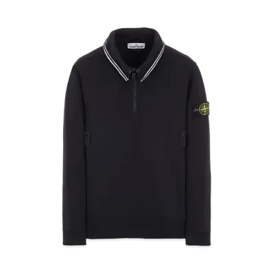 Stone Island 60720 BRUSHED COTTON FLEECE "Black"